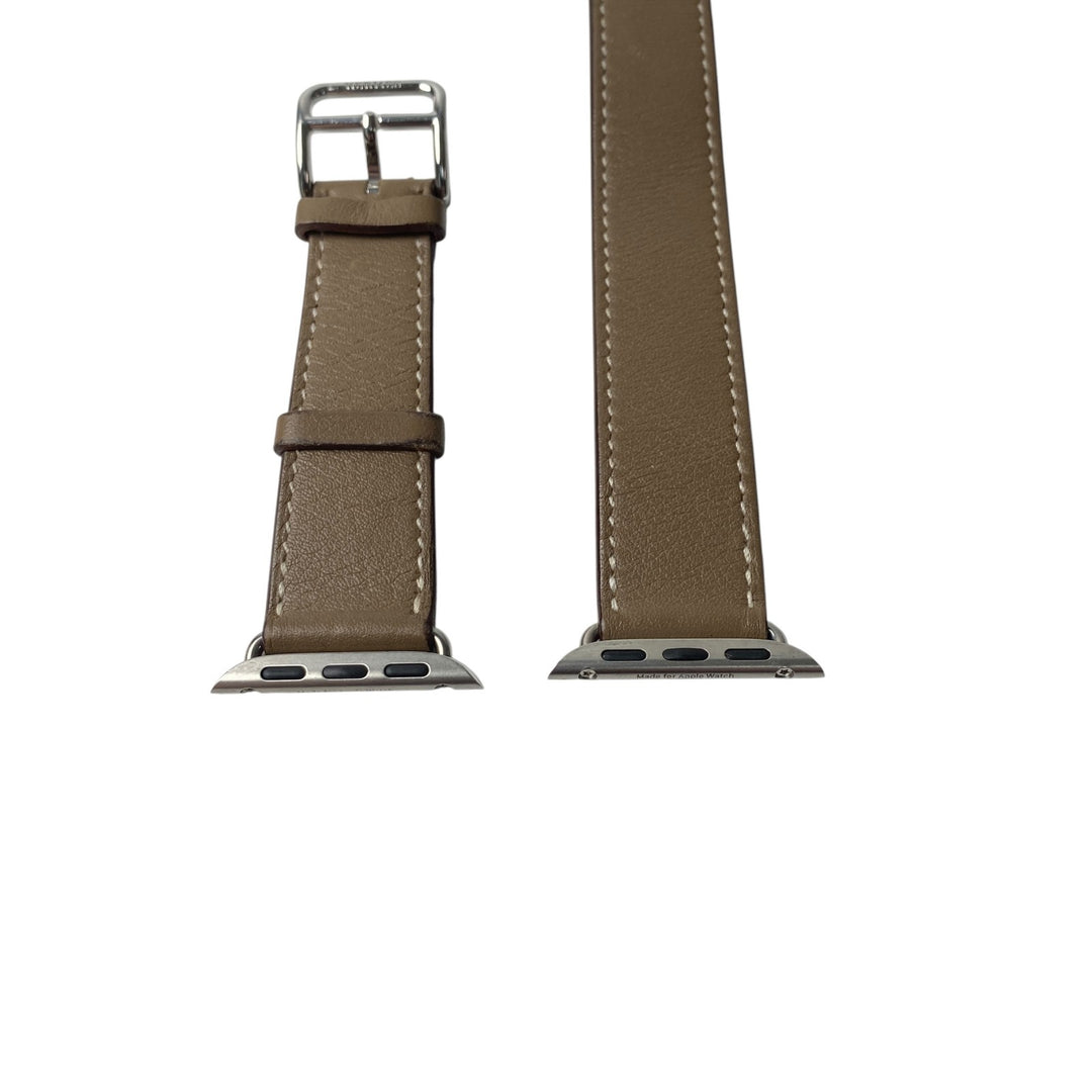 エルメス HERMES レディース アップルウォッチ ベルト ドゥブルトゥール 40mm C刻印　エトゥープ