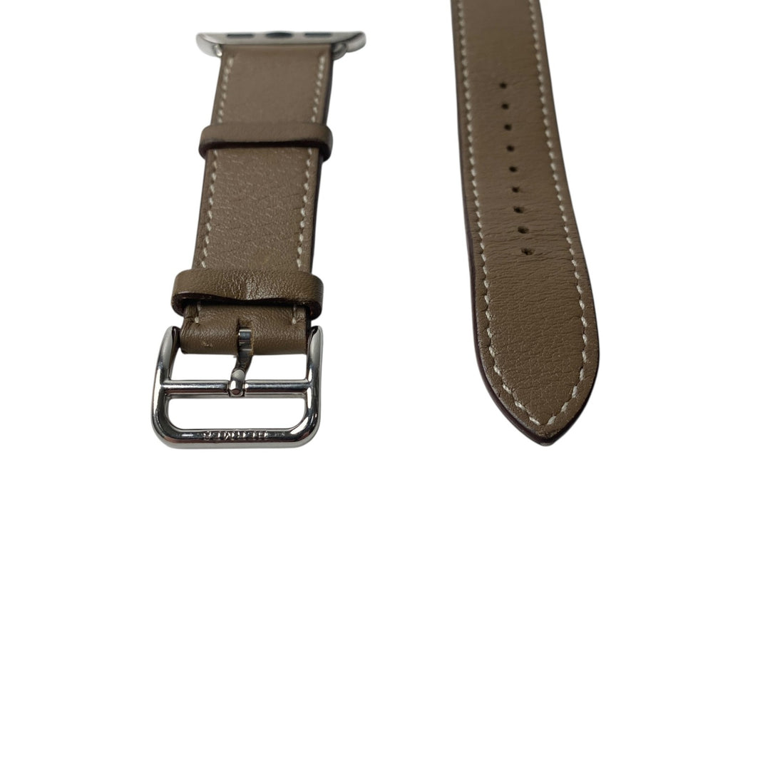 エルメス HERMES レディース アップルウォッチ ベルト ドゥブルトゥール 40mm C刻印　エトゥープ
