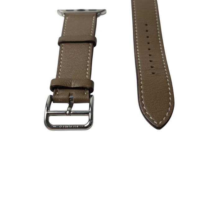 エルメス HERMES レディース アップルウォッチ ベルト ドゥブルトゥール 40mm C刻印　エトゥープ