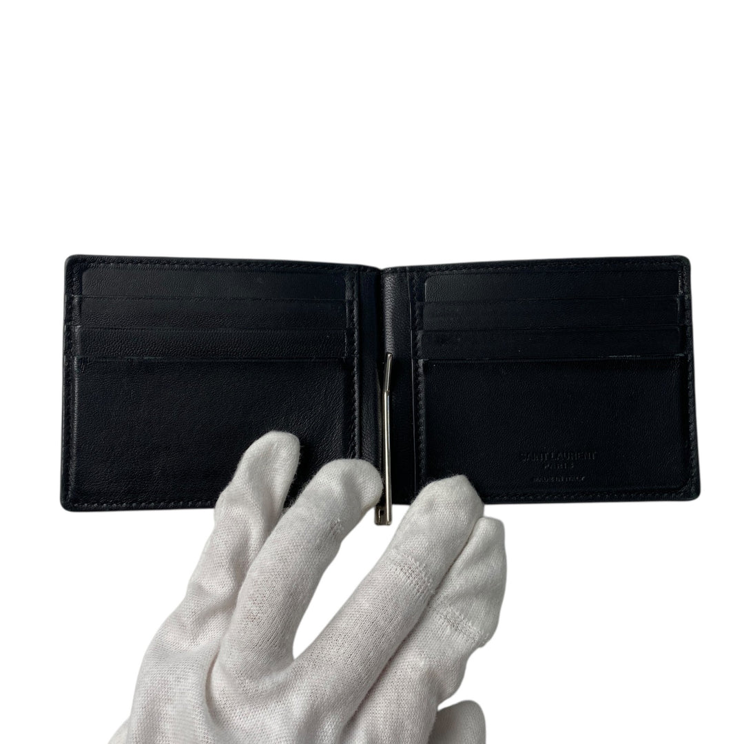 サンローラン SAINT LAURENT メンズ 型押し クロコ マネークリップ