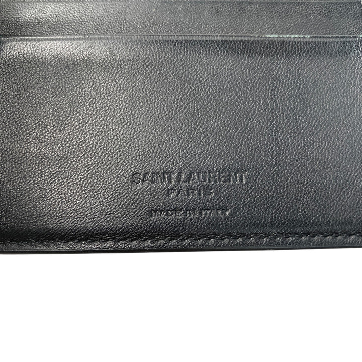 サンローラン SAINT LAURENT メンズ 型押し クロコ マネークリップ