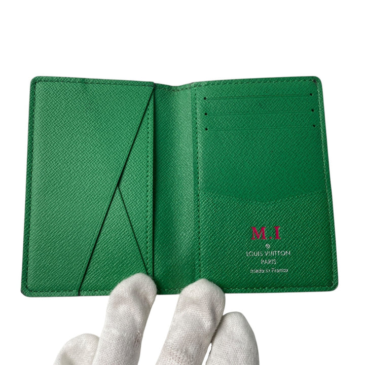 美品 ルイヴィトン LOUIS VUITTON レディース タイガ オーガナイザー ドゥ ポッシュ カードケース 名刺入れ M32828 MI1135