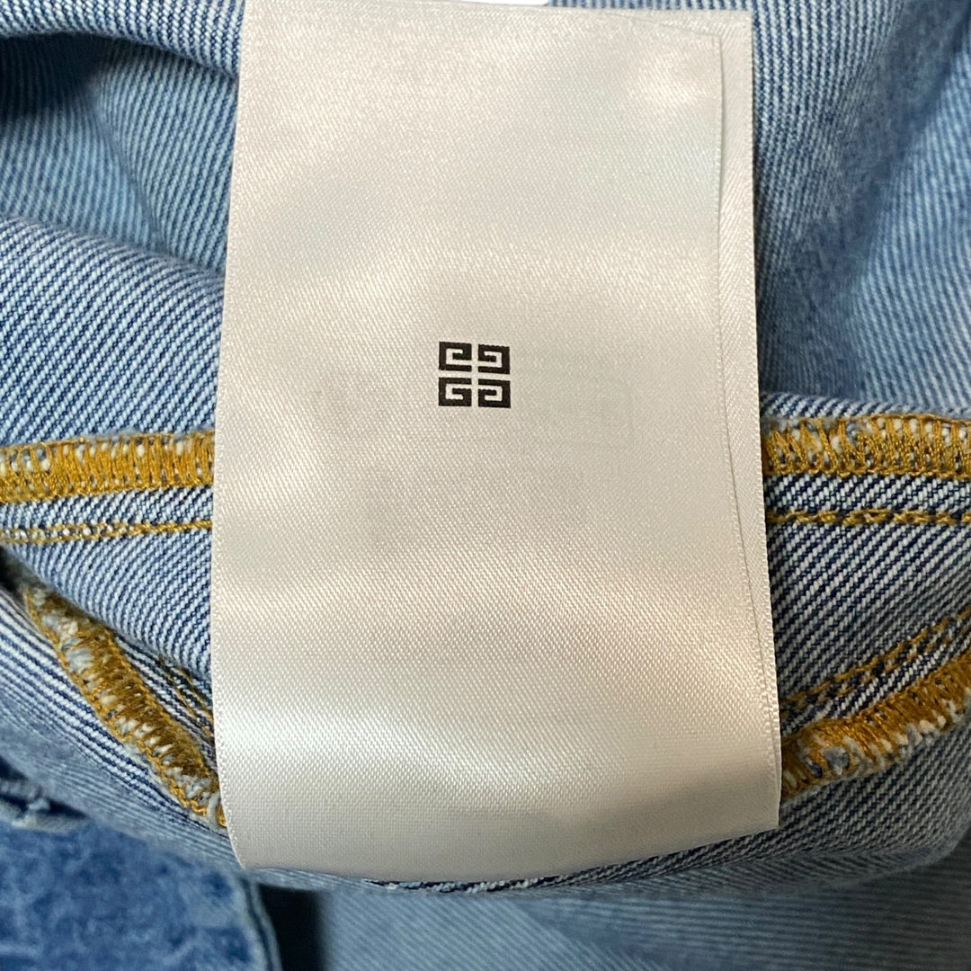 新品同様 ジバンシー GIVENCHY レディース ウォッシュド デニム ミニ ドレス ワンピース 34