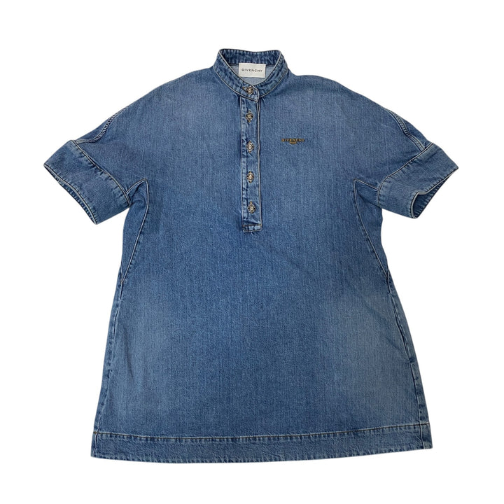 新品同様 ジバンシー GIVENCHY レディース ウォッシュド デニム ミニ ドレス ワンピース 34