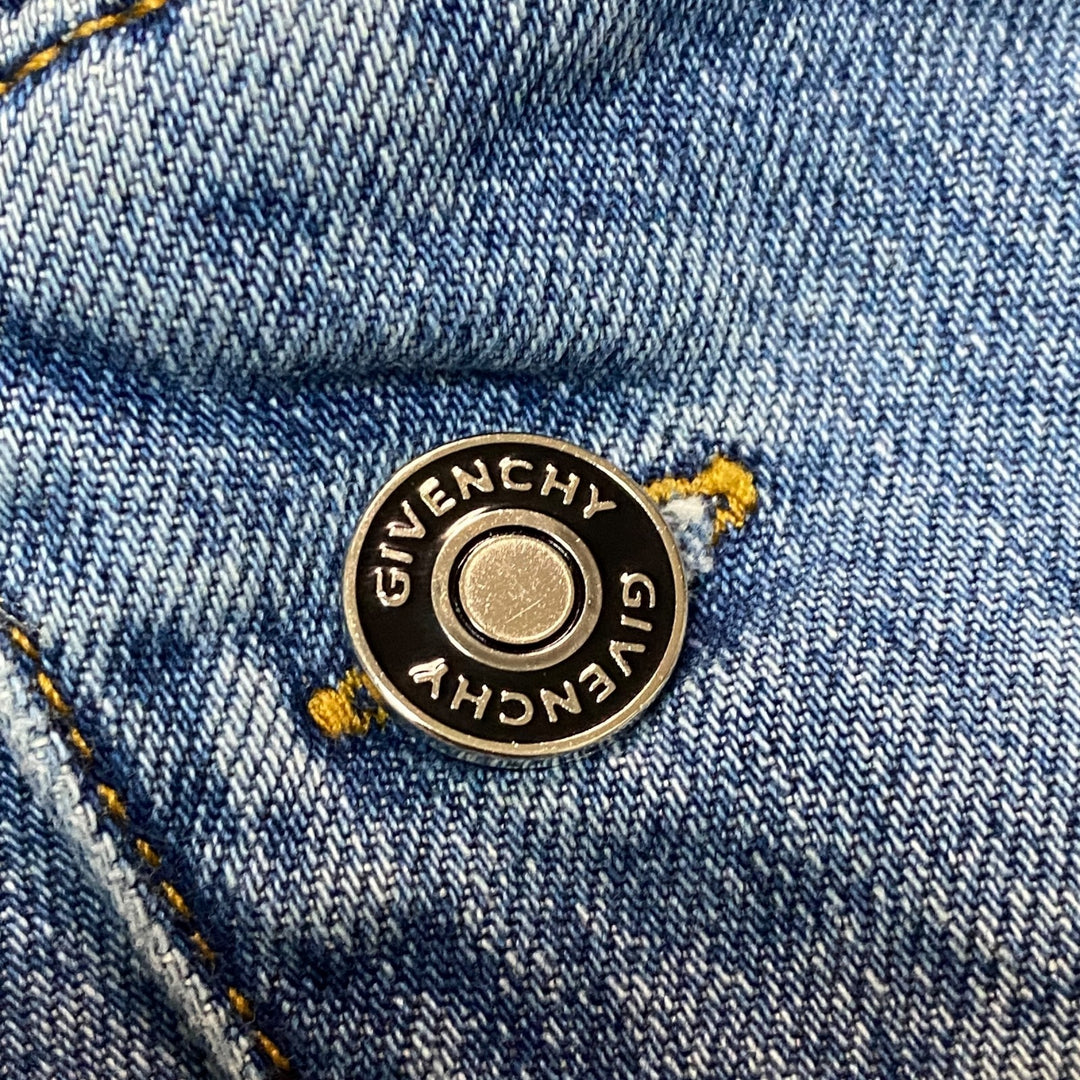 新品同様 ジバンシー GIVENCHY レディース ウォッシュド デニム ミニ ドレス ワンピース 34