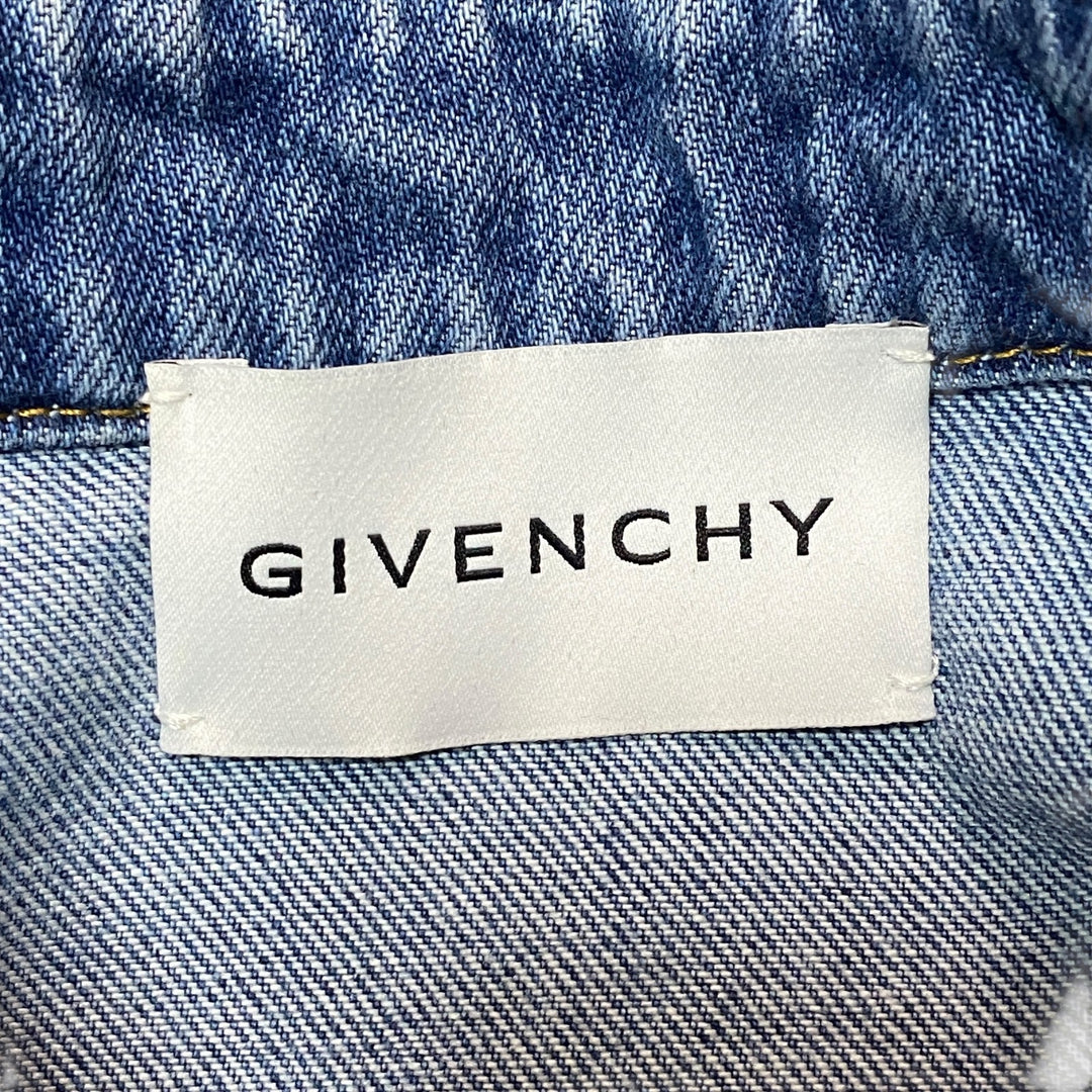新品同様 ジバンシー GIVENCHY レディース ウォッシュド デニム ミニ ドレス ワンピース 34