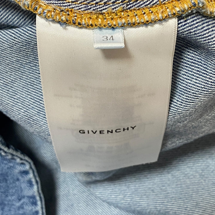 新品同様 ジバンシー GIVENCHY レディース ウォッシュド デニム ミニ ドレス ワンピース 34