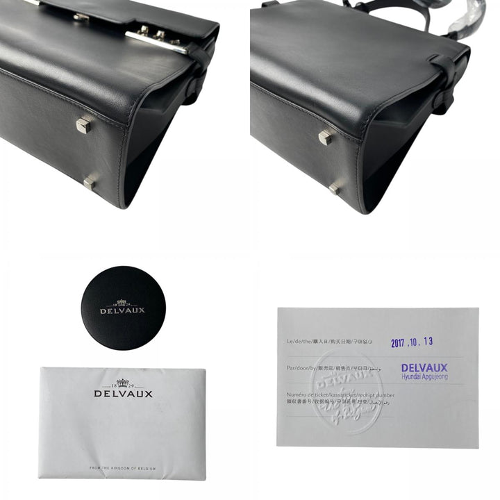 デルボー DELVAUX レディース タンペート GM 2way ショルダーバッグ ハンドバッグ ブラック A0312CSP99ZPV00