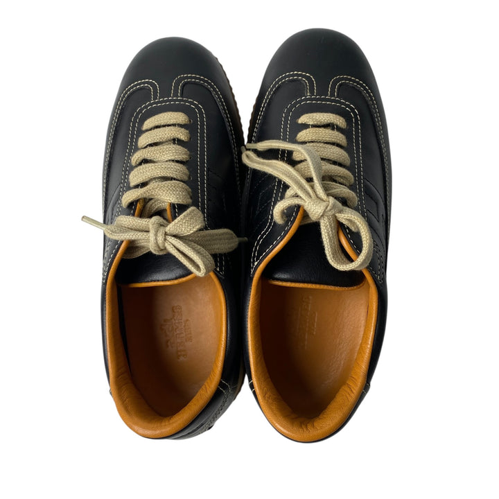 エルメス HERMES レディース クイック レザー スニーカー 35 1/2