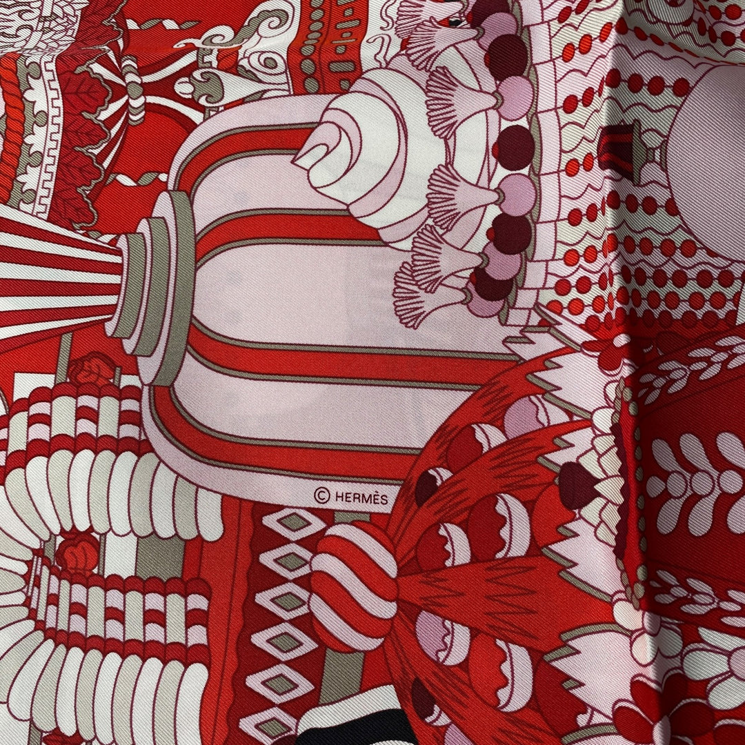 未使用 エルメス HERMES レディース カレ90 ラ・パティスリー・フランセーズ