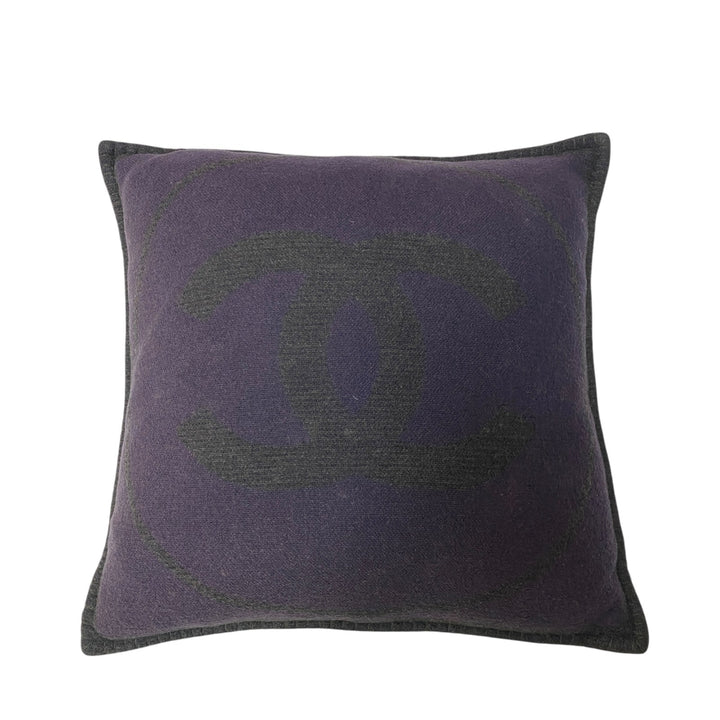 シャネル CHANEL バイカラー ココマーク クッション ウール カシミヤ