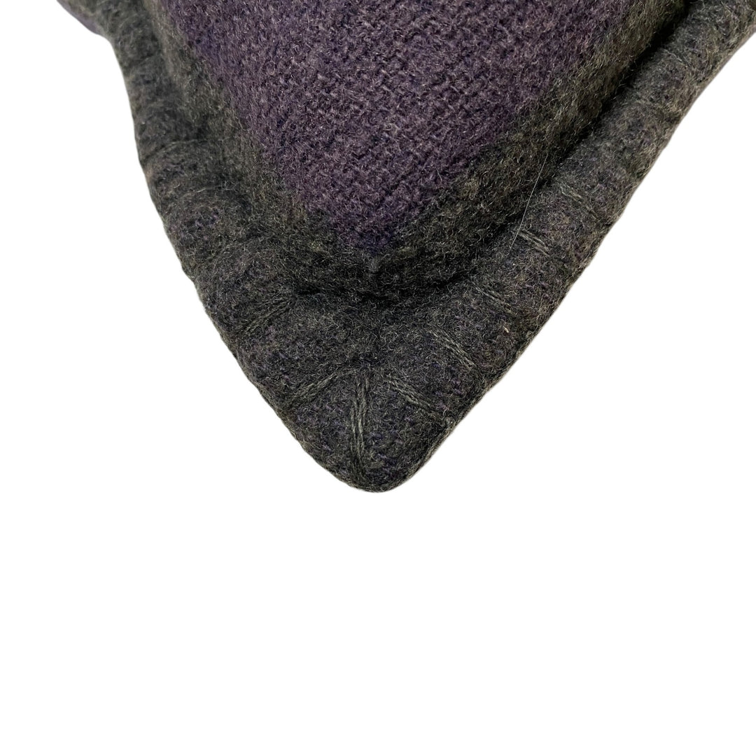 シャネル CHANEL バイカラー ココマーク クッション ウール カシミヤ