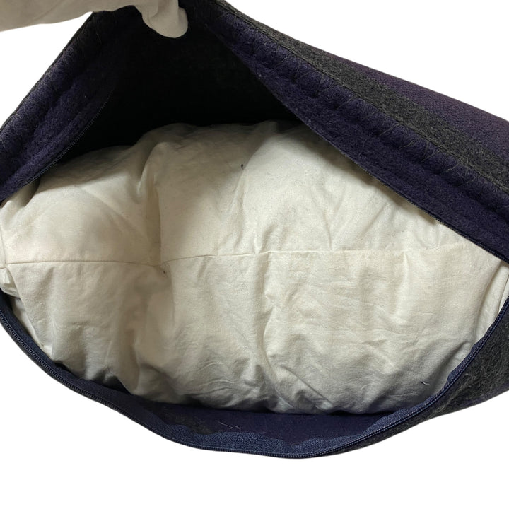 シャネル CHANEL バイカラー ココマーク クッション ウール カシミヤ