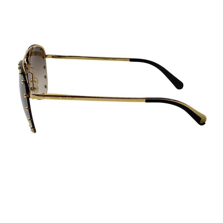 ルイヴィトン LOUIS VUITTON レディース ザ・パーティ ティアドロップ サングラス 度なし
