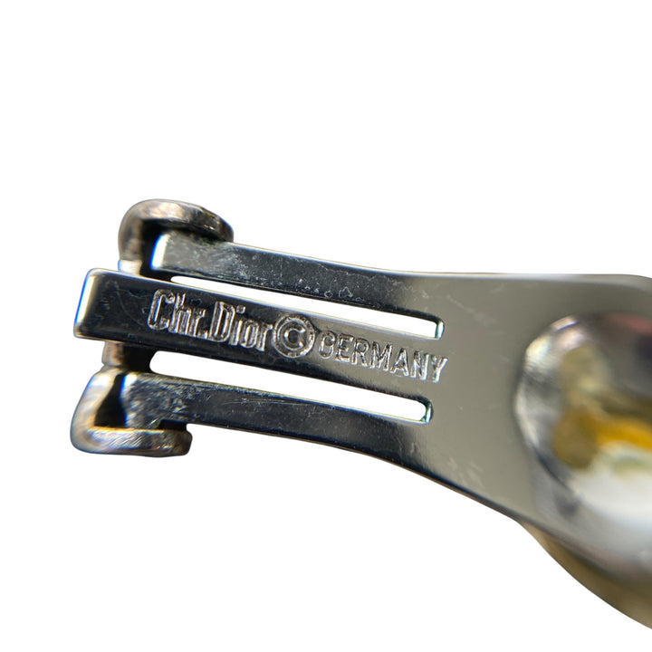 美品 クリスチャンディオール DIOR レディース ビンテージ カラーストーン イヤリング