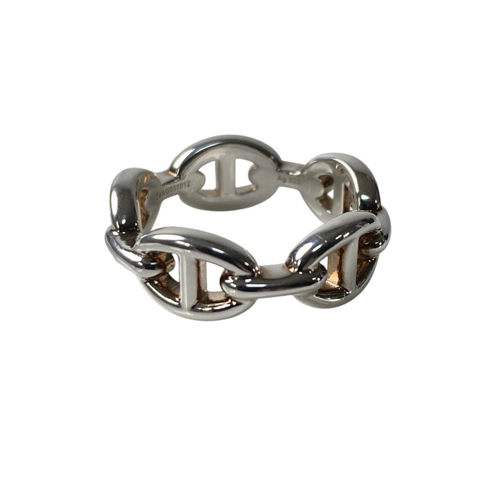 新品同様 エルメス HERMES レディース シェーヌダンクル アンシェネ リング PM 56 約15号