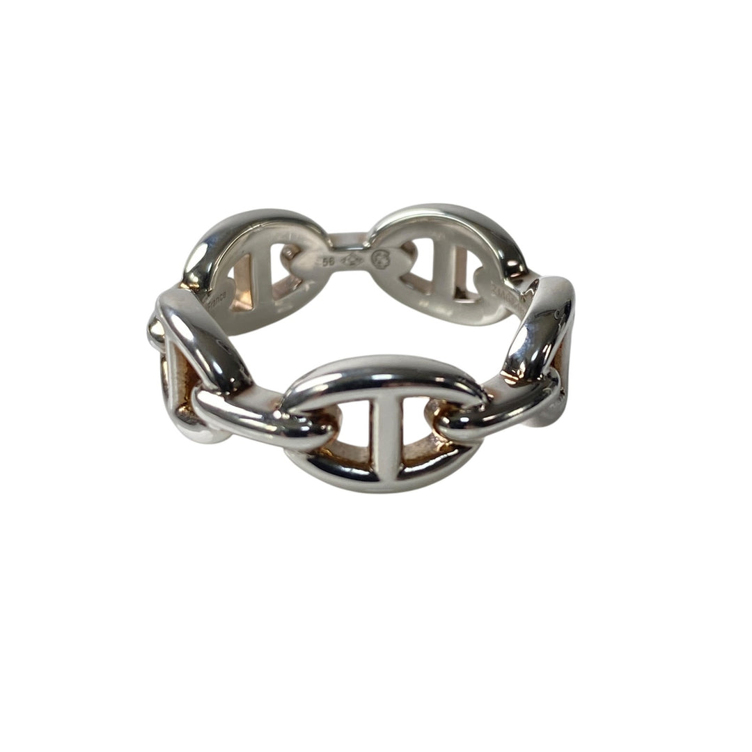 新品同様 エルメス HERMES レディース シェーヌダンクル アンシェネ リング PM 56 約15号