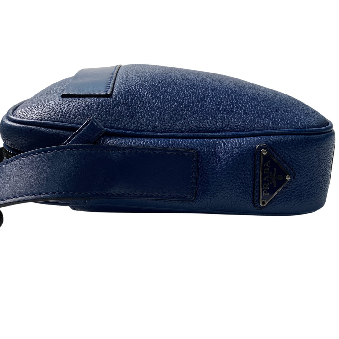 プラダ PRADA メンズ 三角ロゴプレート ショルダーバッグ 斜めがけ クロスボディ