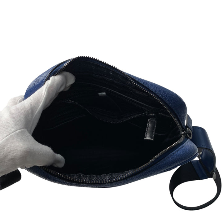 プラダ PRADA メンズ 三角ロゴプレート ショルダーバッグ 斜めがけ クロスボディ