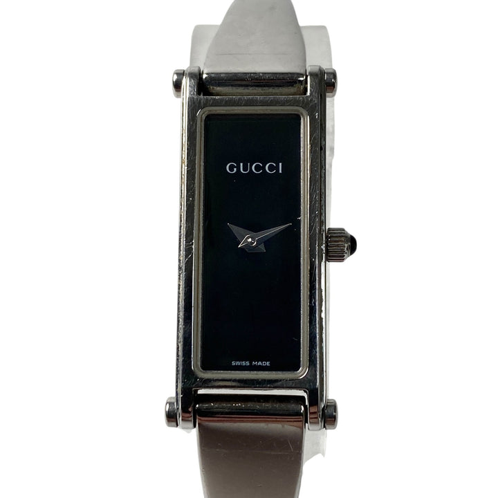 グッチ GUCCI レディース 1500L 1260327 SS QZ 黒文字盤