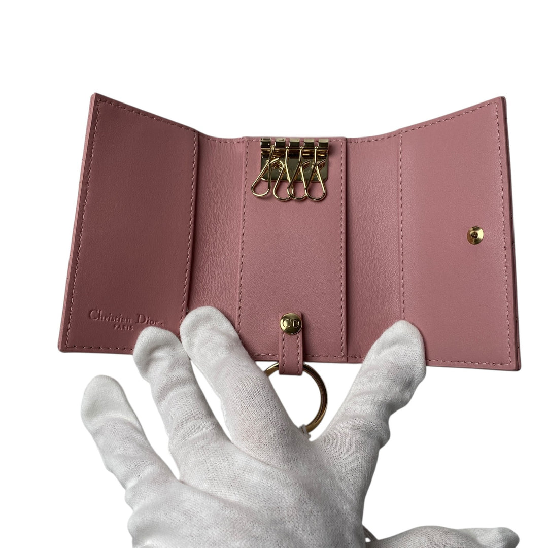 未使用 タグ付き ディオール DIOR レディース カナージュ 4連 キーケース キーリング S09830NMJ_M413/44-MA-0273
