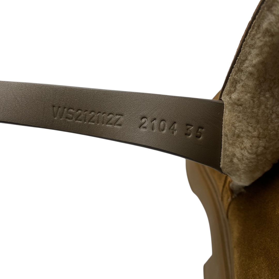 未使用 エルメス HERMES レディース ケリー ショートブーツ スエード #35