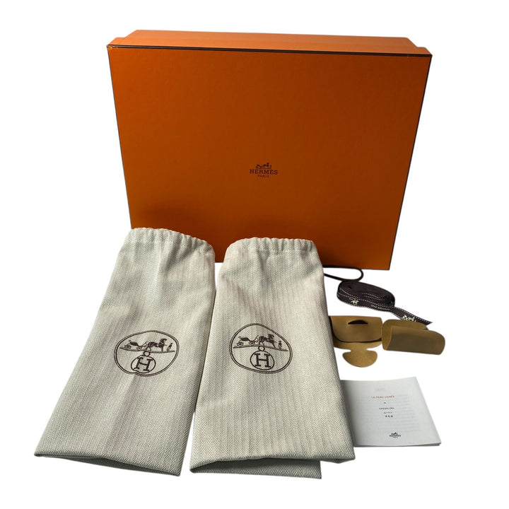 未使用 エルメス HERMES レディース ケリー ショートブーツ スエード #35