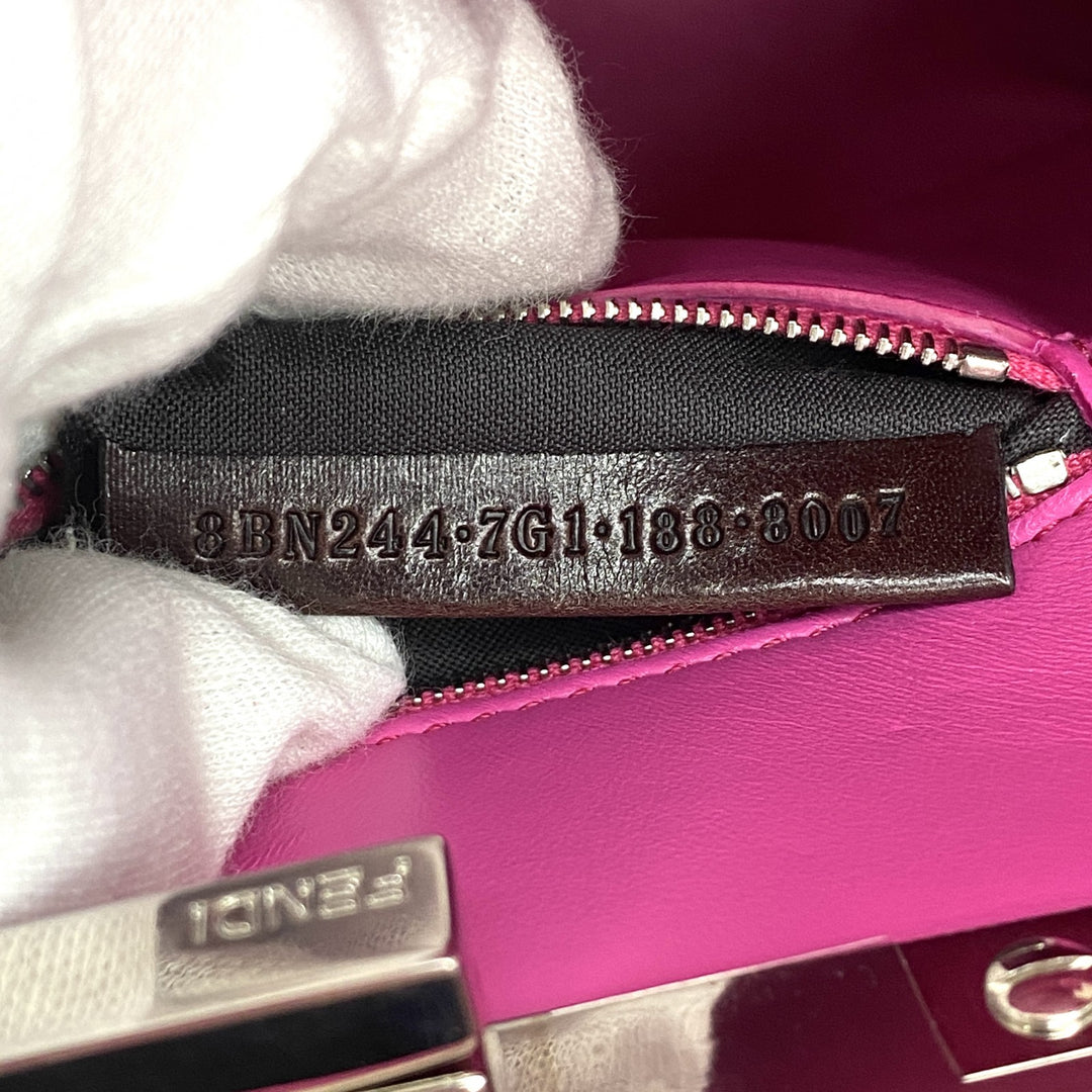 [大幅値下げ]新品同様 フェンディ FENDI レディース ミニ ピーカブー 8BN244 ショルダーバッグ ハンドバッグ 斜めがけ クロスボディ