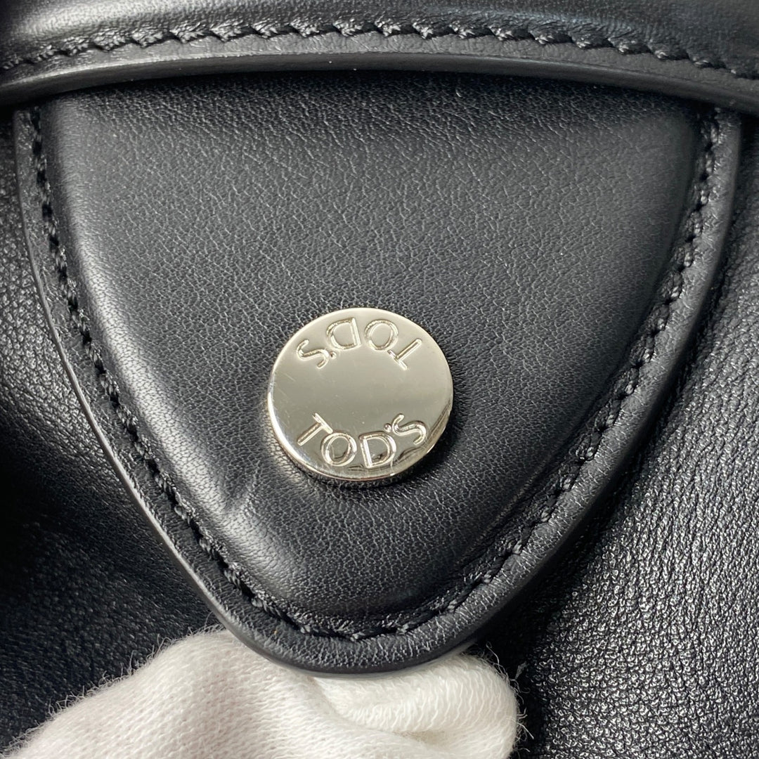 トッズ TOD's レディース Dスタイリング ブラック レザー 2way ショルダーバッグ ハンドバッグ 斜めがけ クロスボディ