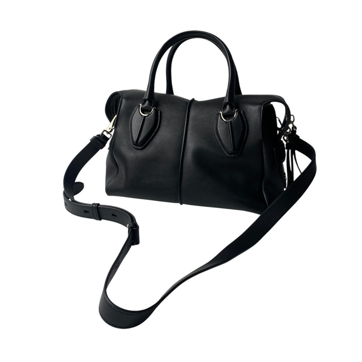 トッズ TOD's レディース Dスタイリング ブラック レザー 2way ショルダーバッグ ハンドバッグ 斜めがけ クロスボディ