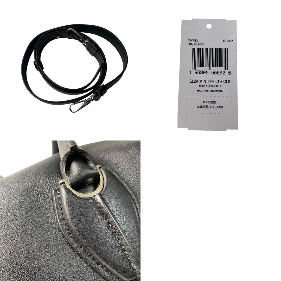 トッズ TOD's レディース Dスタイリング ブラック レザー 2way ショルダーバッグ ハンドバッグ 斜めがけ クロスボディ