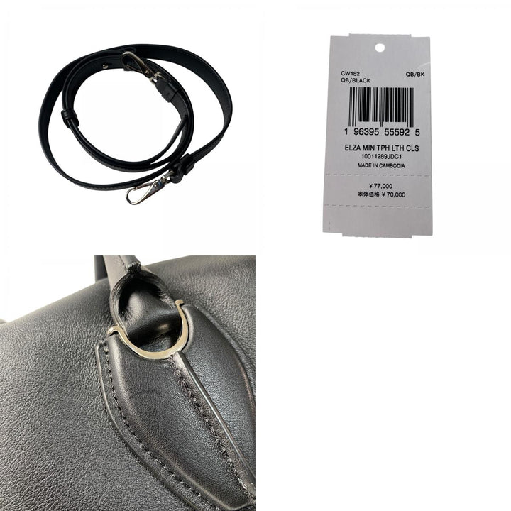 トッズ TOD's レディース Dスタイリング ブラック レザー 2way ショルダーバッグ ハンドバッグ 斜めがけ クロスボディ