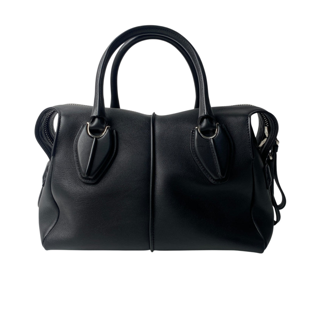 トッズ TOD's レディース Dスタイリング ブラック レザー 2way ショルダーバッグ ハンドバッグ 斜めがけ クロスボディ