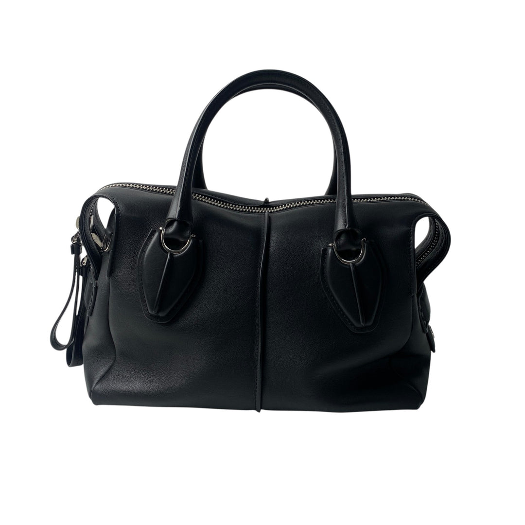 トッズ TOD's レディース Dスタイリング ブラック レザー 2way ショルダーバッグ ハンドバッグ 斜めがけ クロスボディ