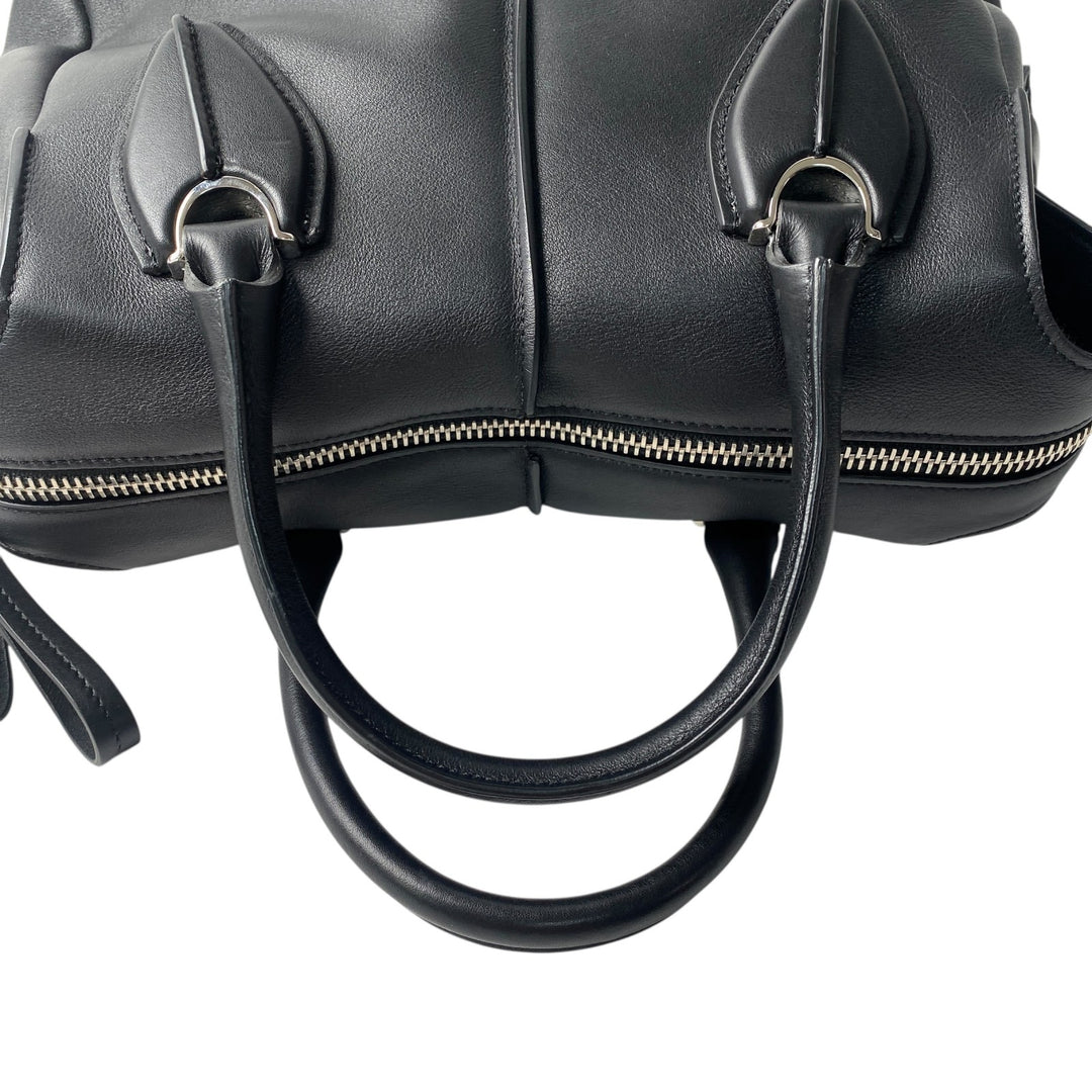 トッズ TOD's レディース Dスタイリング ブラック レザー 2way ショルダーバッグ ハンドバッグ 斜めがけ クロスボディ