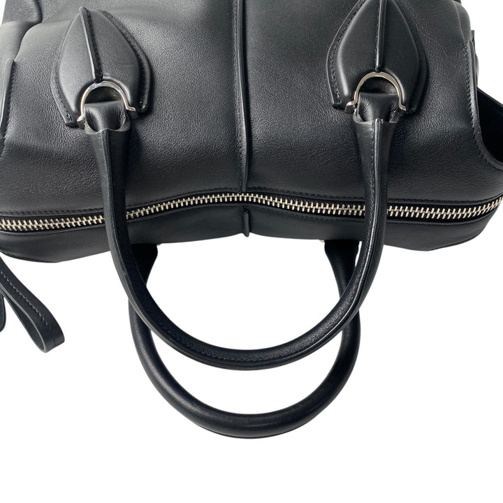 トッズ TOD's レディース Dスタイリング ブラック レザー 2way ショルダーバッグ ハンドバッグ 斜めがけ クロスボディ