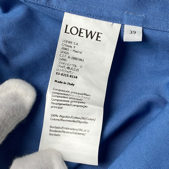 新品同様 ロエベ LOEWE ポケットロゴ シャツ H526Y05X4625SS メンズ