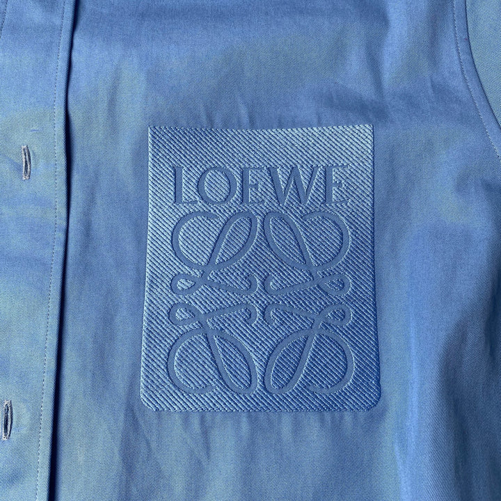 新品同様 ロエベ LOEWE ポケットロゴ シャツ H526Y05X4625SS メンズ