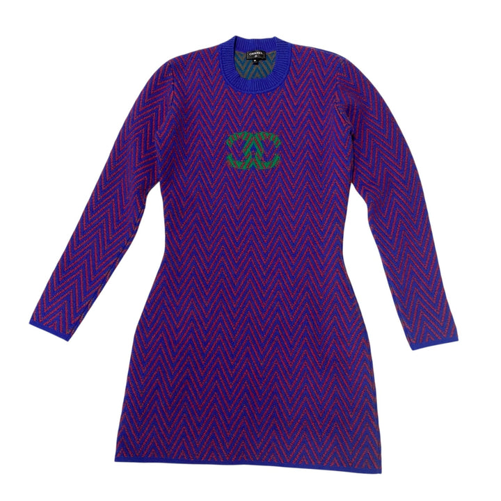 未使用 シャネル CHANEL レディース ココマークベリーボーンニットワンピ P71619 カシミヤ