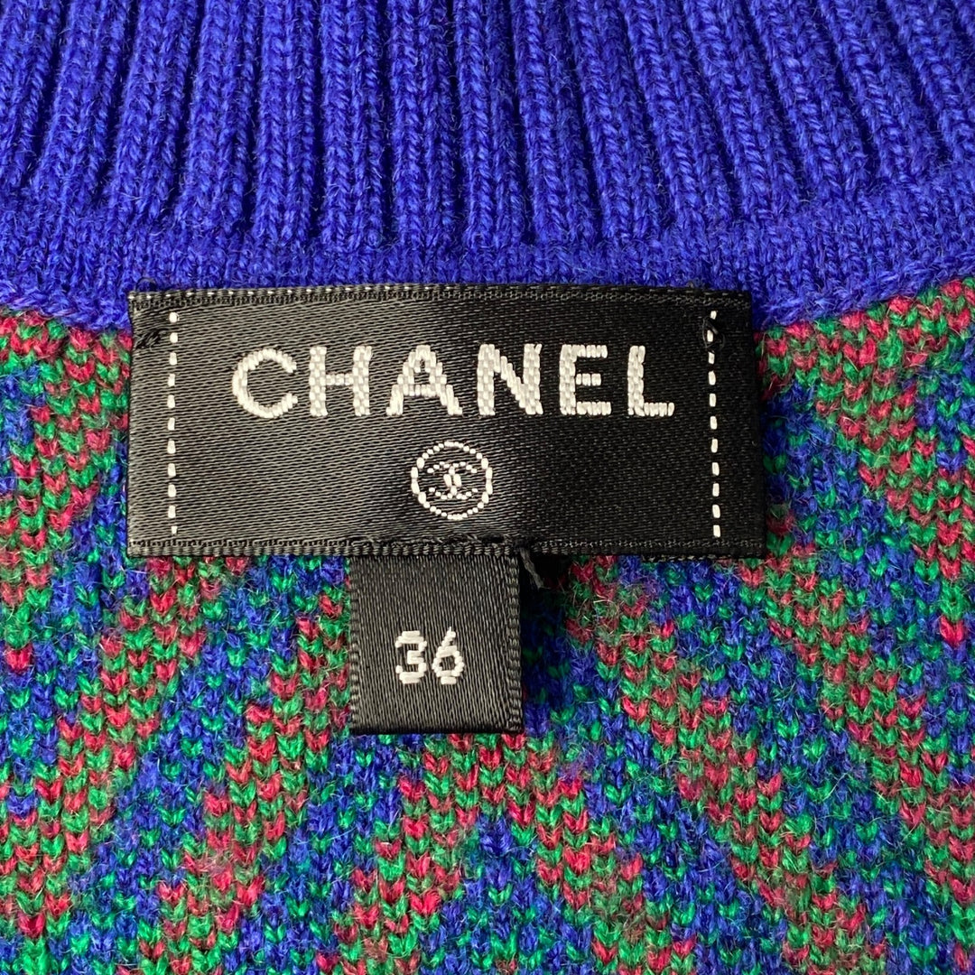 未使用 シャネル CHANEL レディース ココマークベリーボーンニットワンピ P71619 カシミヤ