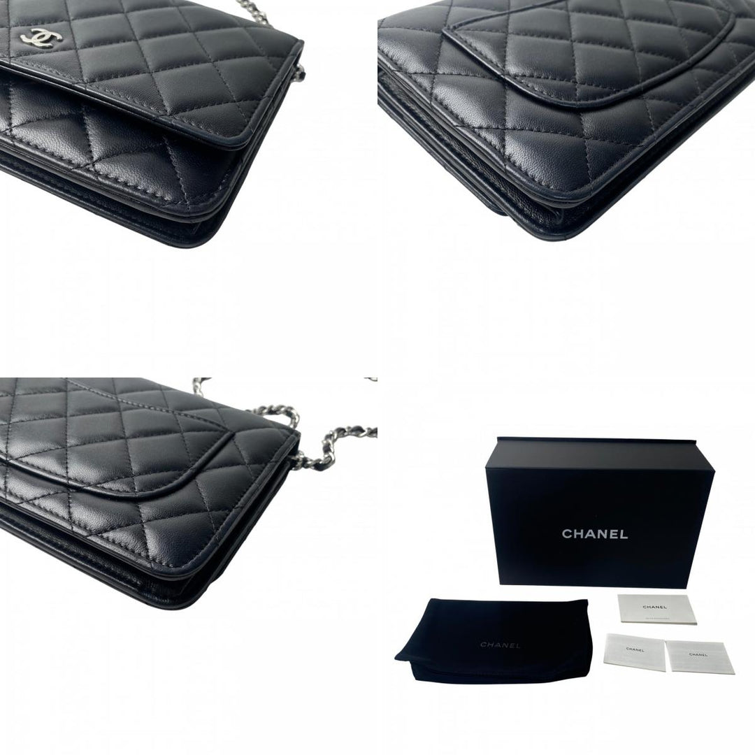 美品 シャネル CHANEL レディース マトラッセ チェーンショルダーウォレットランダム 斜めがけ クロスボディ