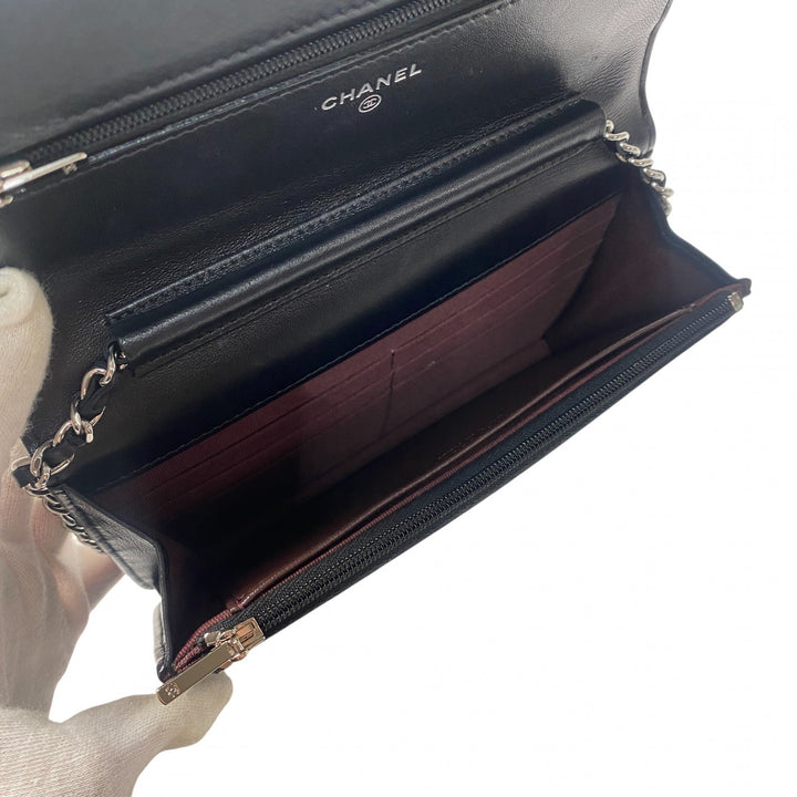 美品 シャネル CHANEL レディース マトラッセ チェーンショルダーウォレットランダム 斜めがけ クロスボディ