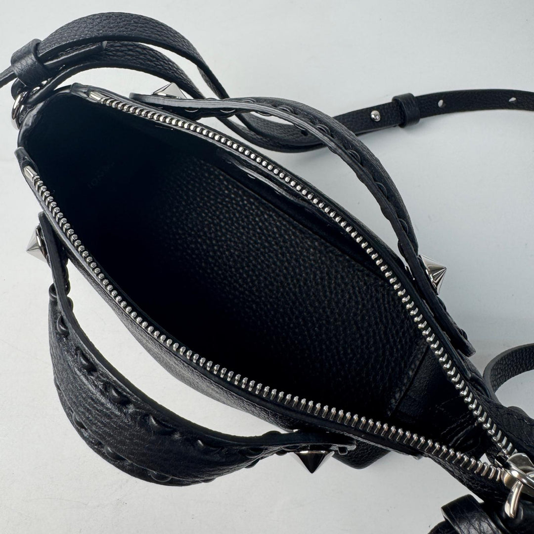 美品 フェンディ FENDI バイザウェイ セレリア ミニ ブラック 2way ハンドバッグ ショルダーバッグ 斜めがけ クロスボディ レディース