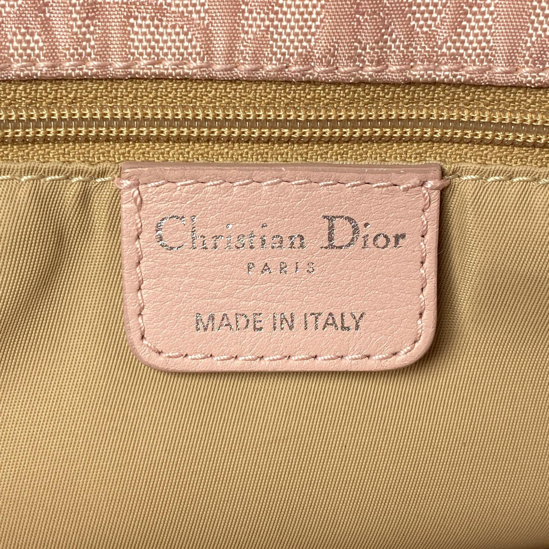 ディオール DIOR ラブリー トロッター トートバッグ ハンドバッグ ピンク レディース