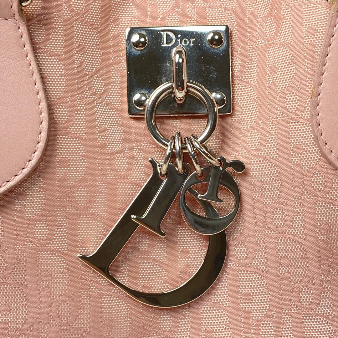 ディオール DIOR ラブリー トロッター トートバッグ ハンドバッグ ピンク レディース