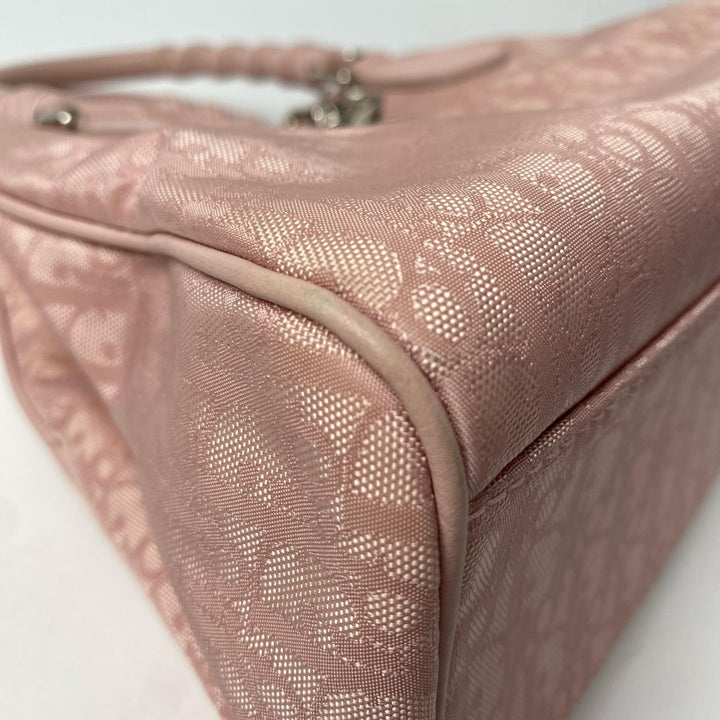 ディオール DIOR ラブリー トロッター トートバッグ ハンドバッグ ピンク レディース