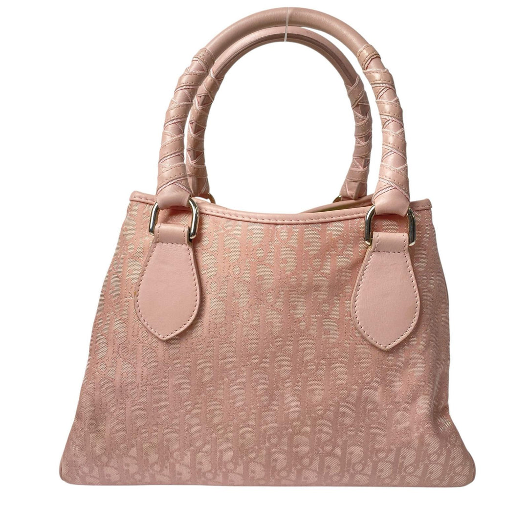 ディオール DIOR ラブリー トロッター トートバッグ ハンドバッグ ピンク レディース