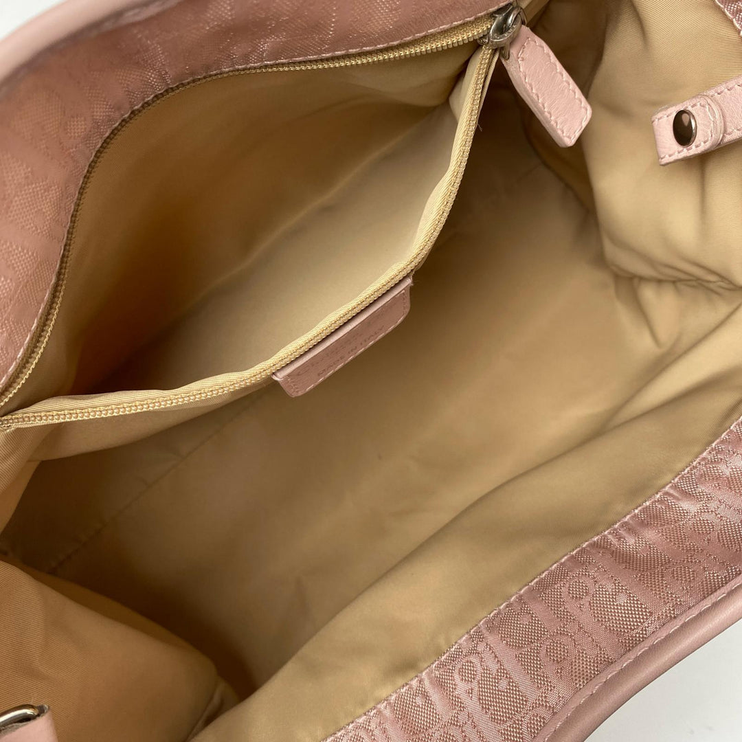 ディオール DIOR ラブリー トロッター トートバッグ ハンドバッグ ピンク レディース