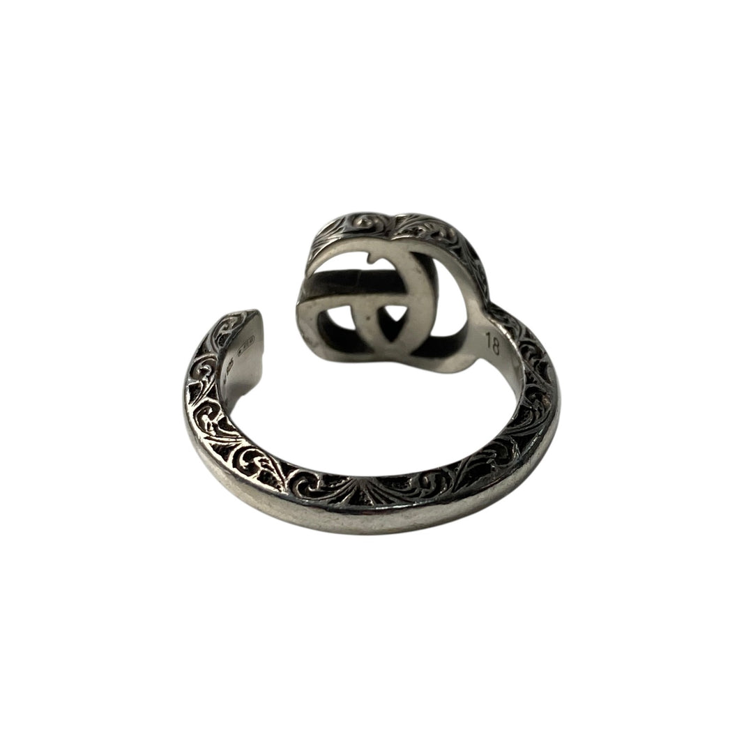 グッチ GUCCI GGマーモント アラベスク リング 大きめ #18 箱付き メンズ ユニセックス