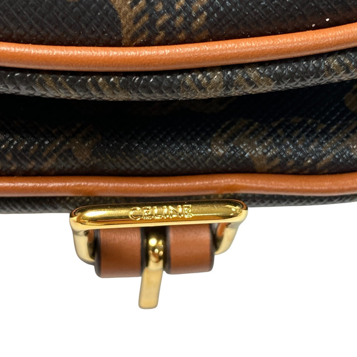 未使用 セリーヌ CELIN ミディアム フォルコ トリオンフ ショルダーバッグ　レディース